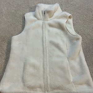 Croft & Barrow Cream Fleece Vest